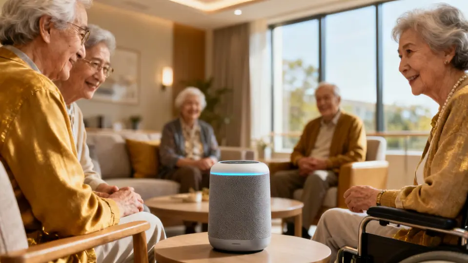 asistente de voz residencias mayores comunicacion