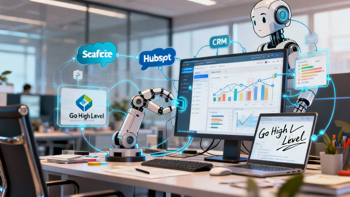 hubspot ai salesforce einstein go high level crm ia pyme