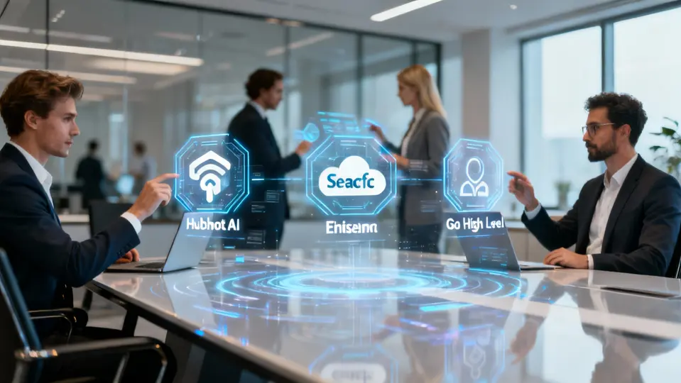 hubspot ai vs salesforce einstein, crm con ia para pymes, go high level vs hubspot