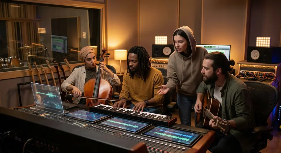 música ia sin copyright, generar música suno, udio música, audio para videos