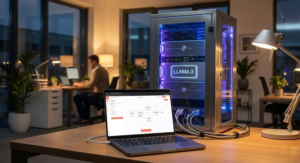 ollama n8n tutorial, ia local automatización, llama 3 n8n, privacidad ia tutorial