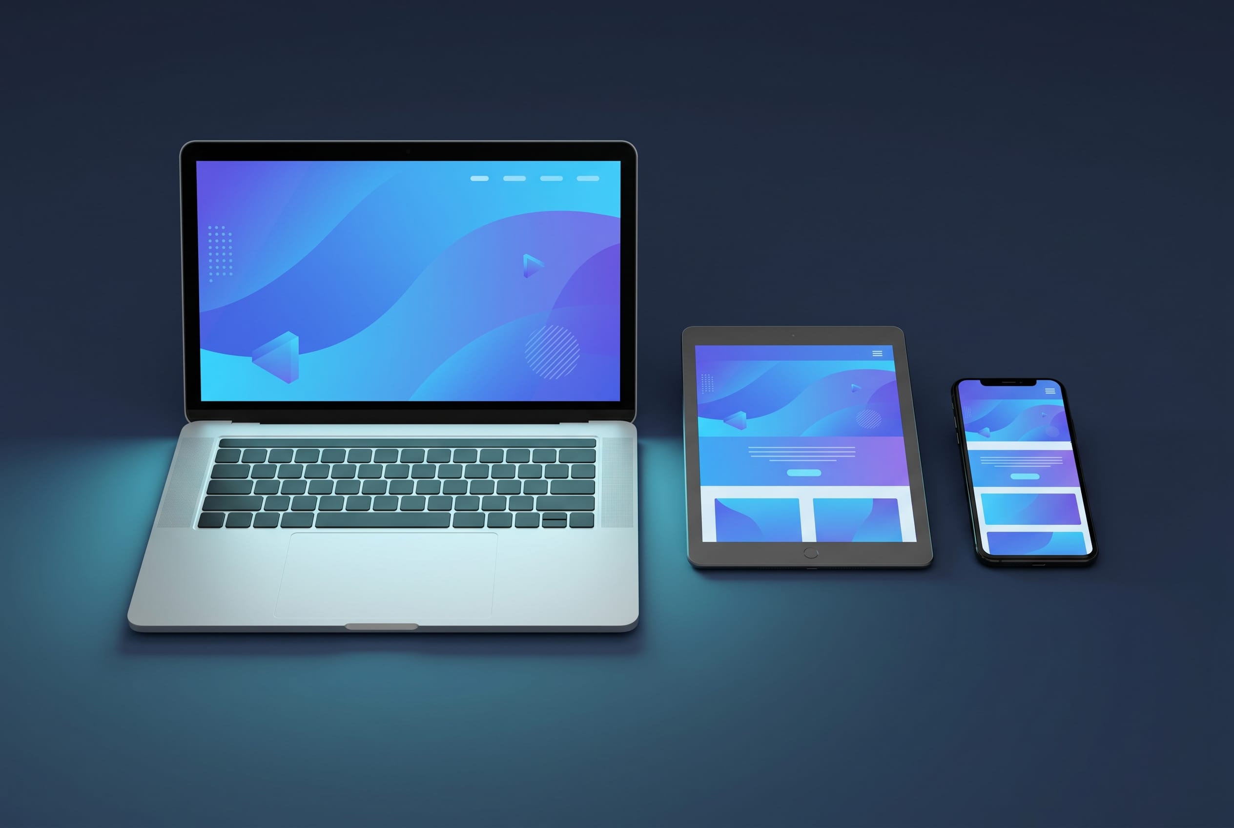 Diseño web responsive y profesional en portátil, tablet y móvil